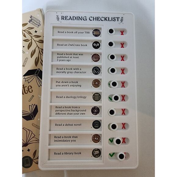 Owlcrate Reading Checklist - Picture 2 of 2